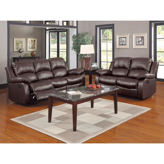 Cranley Brown Double Reclining Sofa
