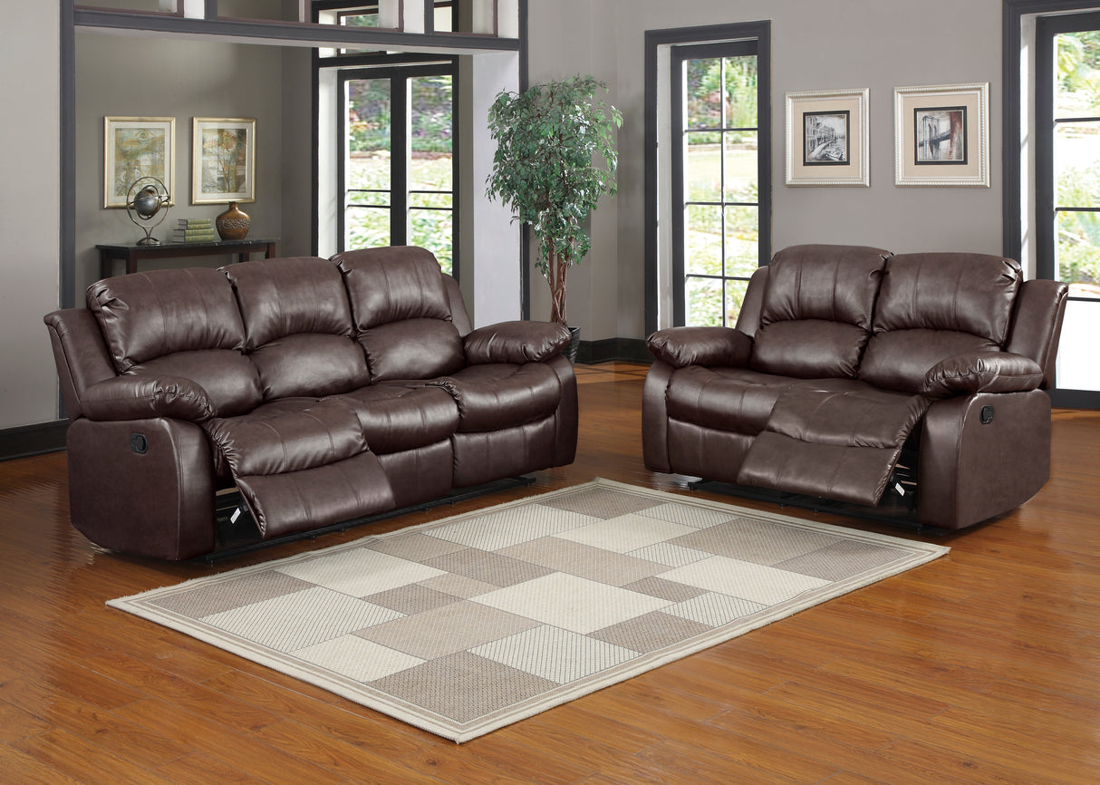 Cranley Brown Double Reclining Sofa