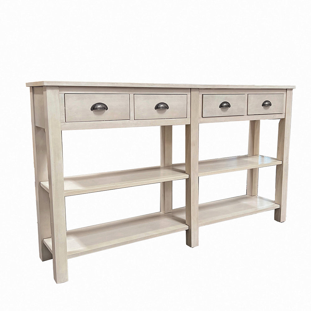 Galileo Cream Finish Accent Table