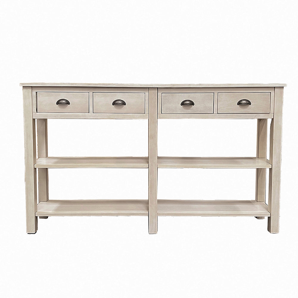 Galileo Cream Finish Accent Table