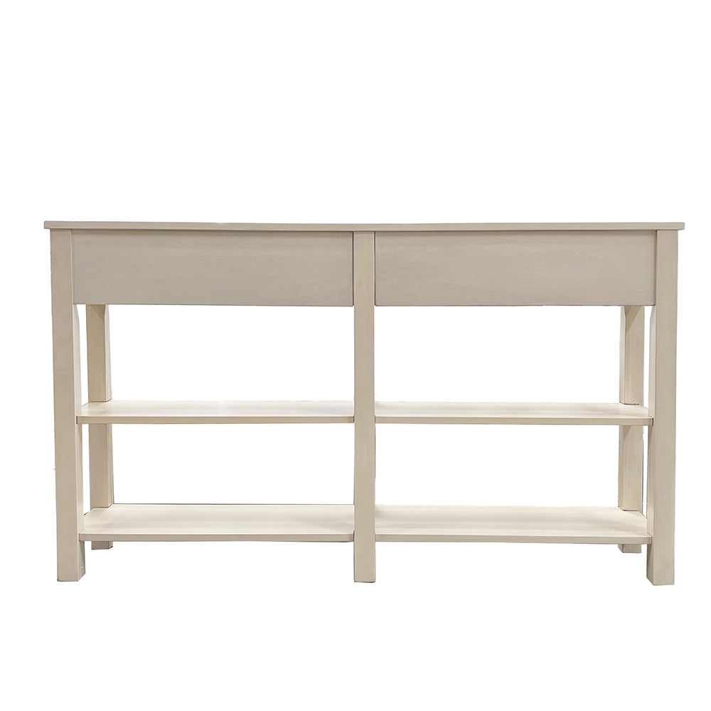 Galileo Cream Finish Accent Table