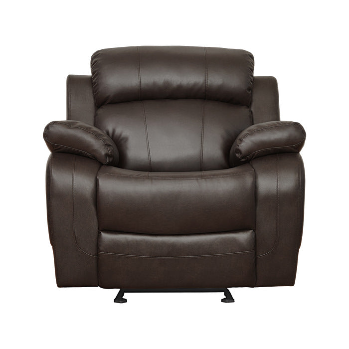 Marille Brown Bonded Leather Reclining Chair