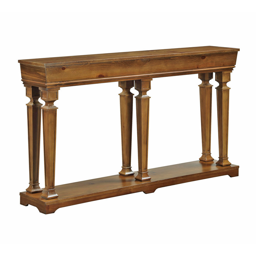 Garrison Oak Finish Accent Table