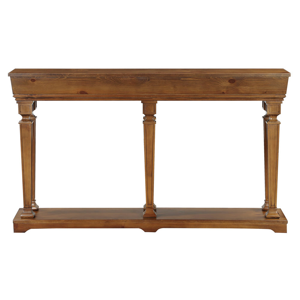 Garrison Oak Finish Accent Table