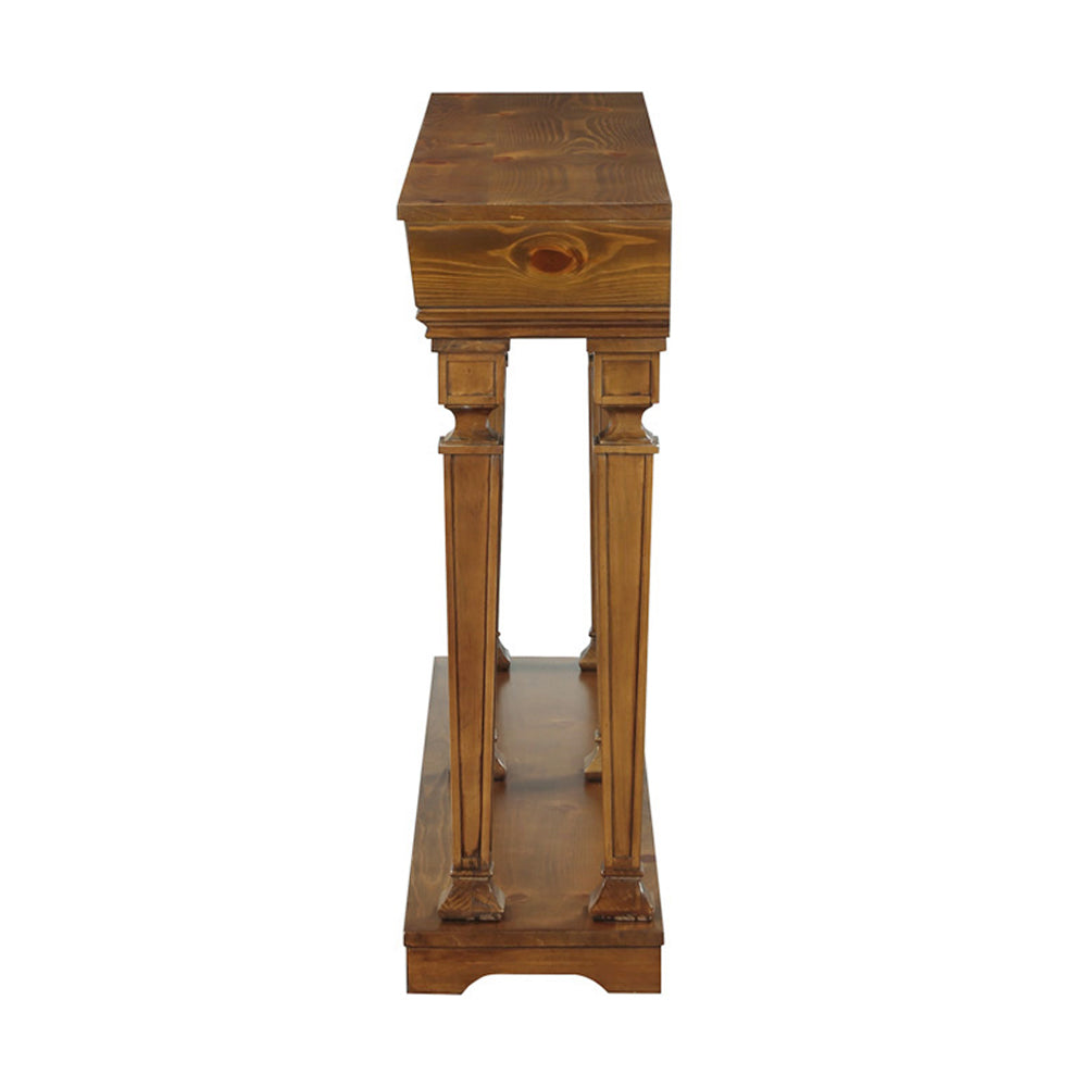 Garrison Oak Finish Accent Table