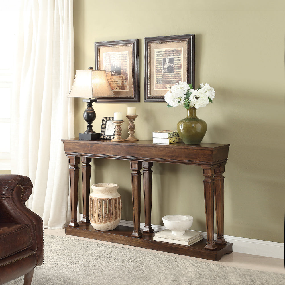 Garrison Oak Finish Accent Table