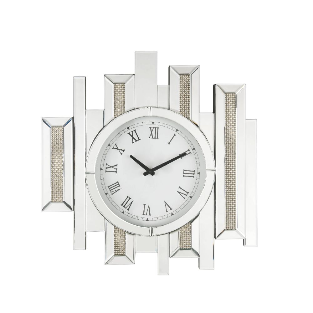 Lavina Faux Square Diamonds Wall Clock