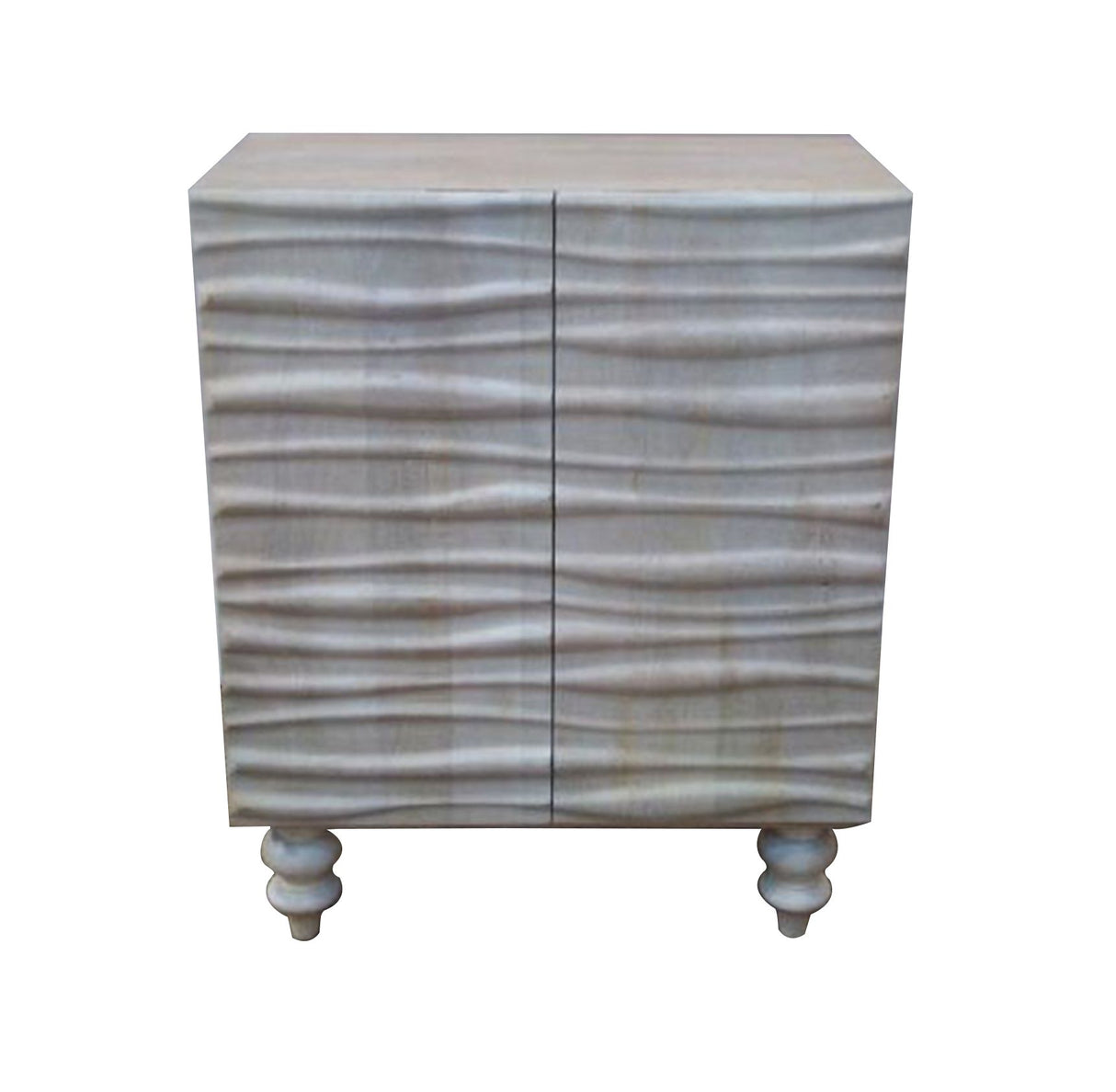 Balthazar White Washed Finish Accent Table