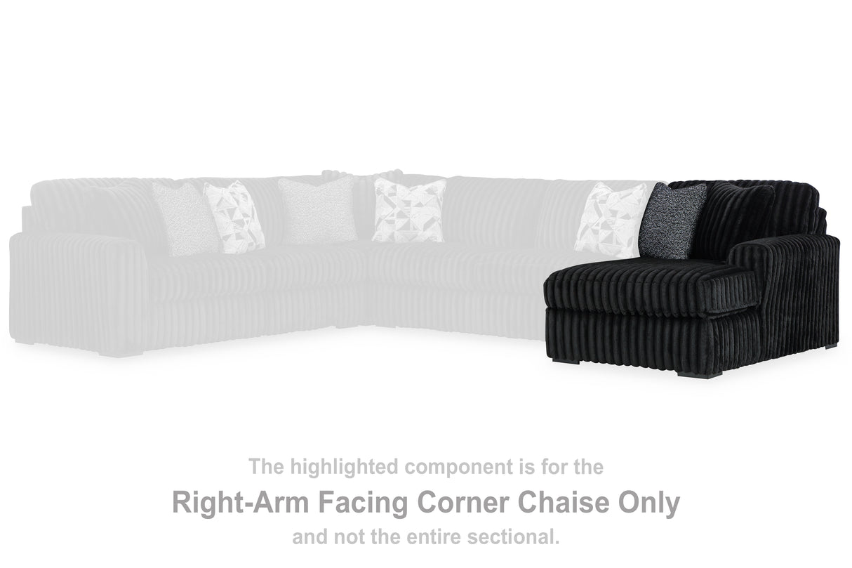 Midnight-Madness Right-Arm Facing Corner Chaise