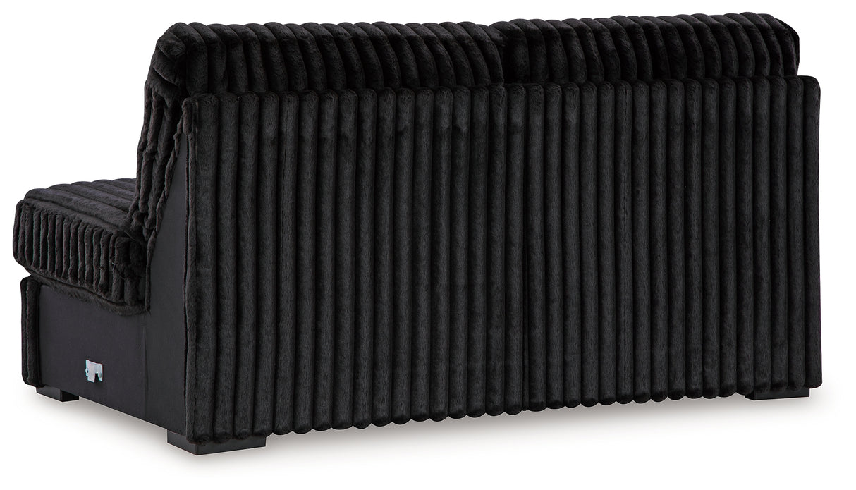 Midnight-Madness Armless Loveseat