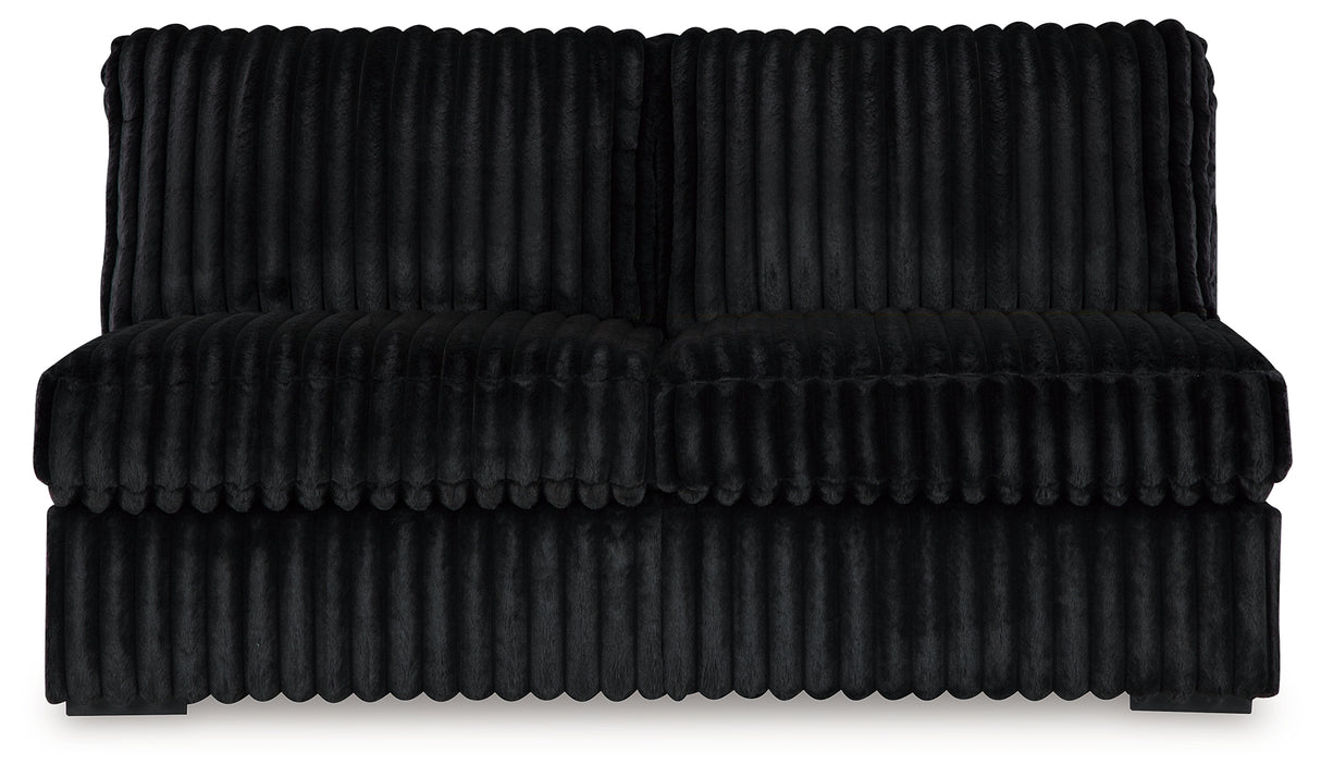 Midnight-Madness Armless Loveseat