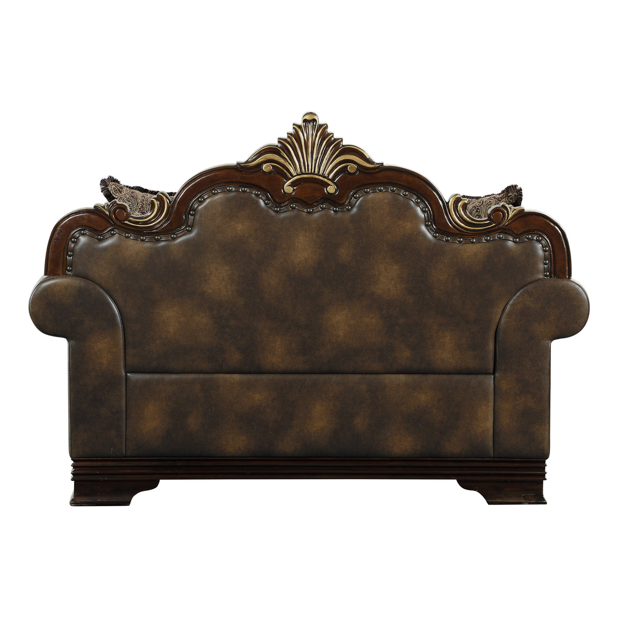 Croydon Exposed Wood Feet With Brown Love Seat