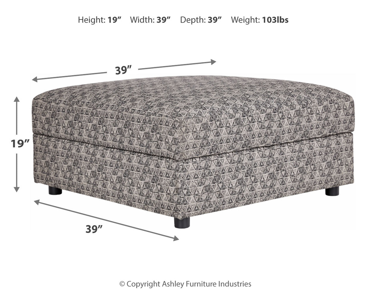 Kellway Bisque Ottoman With Storage