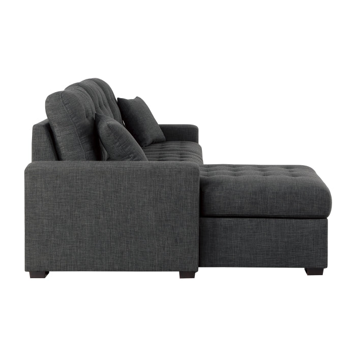 Mccafferty 2-Piece Sectional With Pull-Out Bed And Left Chaise Hidden Storage