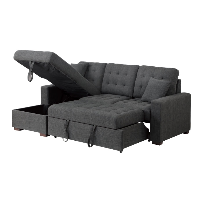Mccafferty 2-Piece Sectional With Pull-Out Bed And Left Chaise Hidden Storage