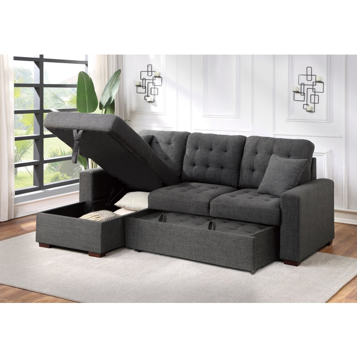 Mccafferty 2-Piece Sectional With Pull-Out Bed And Left Chaise Hidden Storage