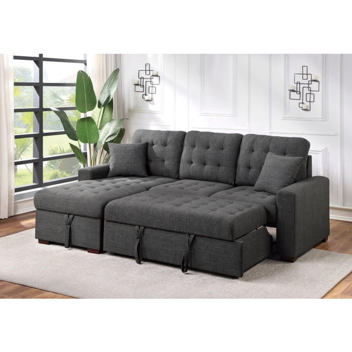 Mccafferty 2-Piece Sectional With Pull-Out Bed And Left Chaise Hidden Storage
