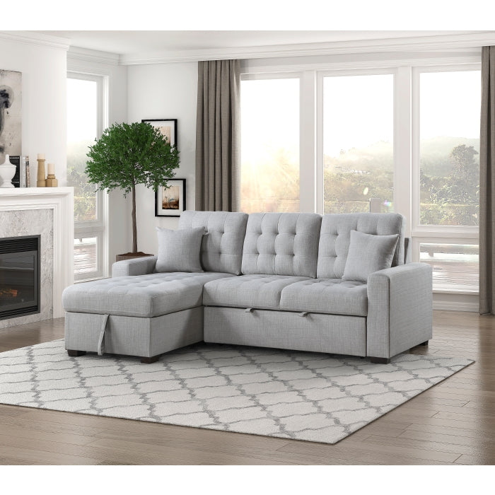 Mccafferty 2-Piece Sectional With Pull-Out Bed And Left Chaise Hidden Storage