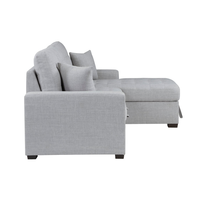 Mccafferty 2-Piece Sectional With Pull-Out Bed And Right Chaise Hidden Storage