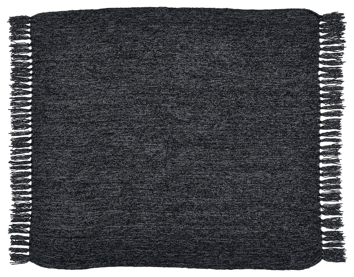 Tamish Black Throw
