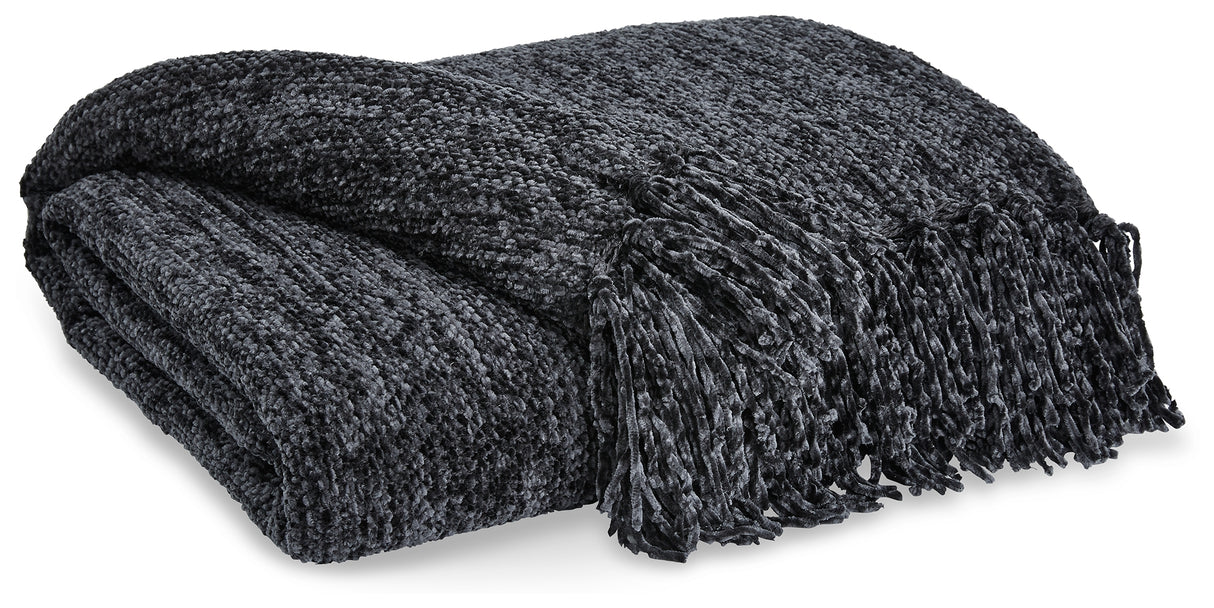 Tamish Black Throw