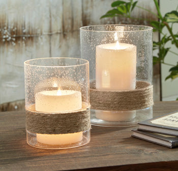 Eudocia Clear Candle Holder (Set Of 2)