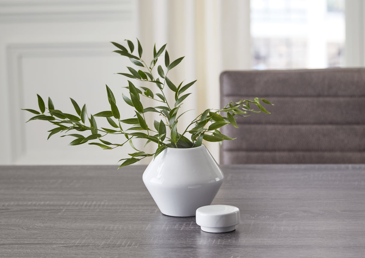 Domina White Jar (Set Of 2)