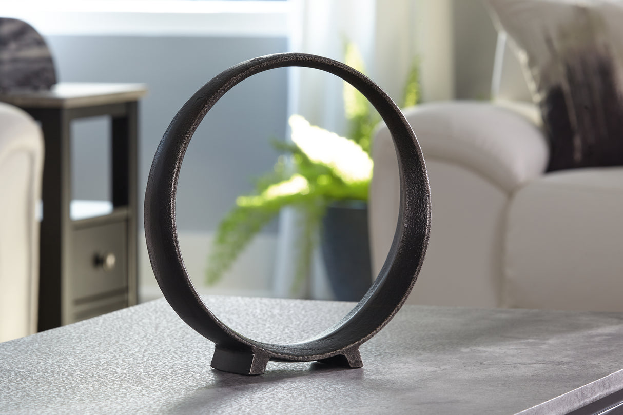 Ryandale Antique Black Sculpture (Set Of 2)