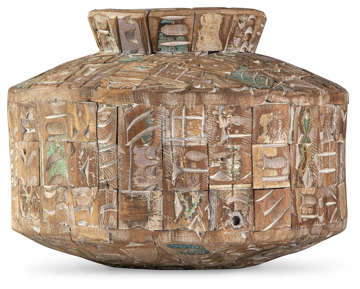 Meltland Natural/Black Vase