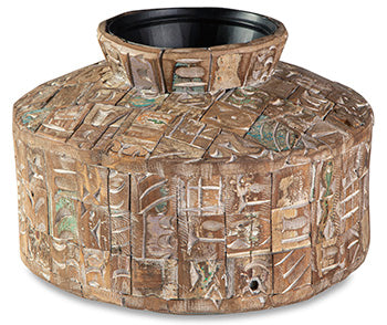 Meltland Natural/Black Vase