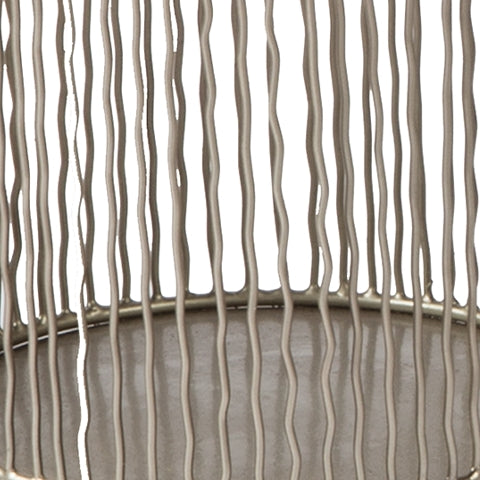 Dympna Silver Finish Accessory Set (Set Of 5)