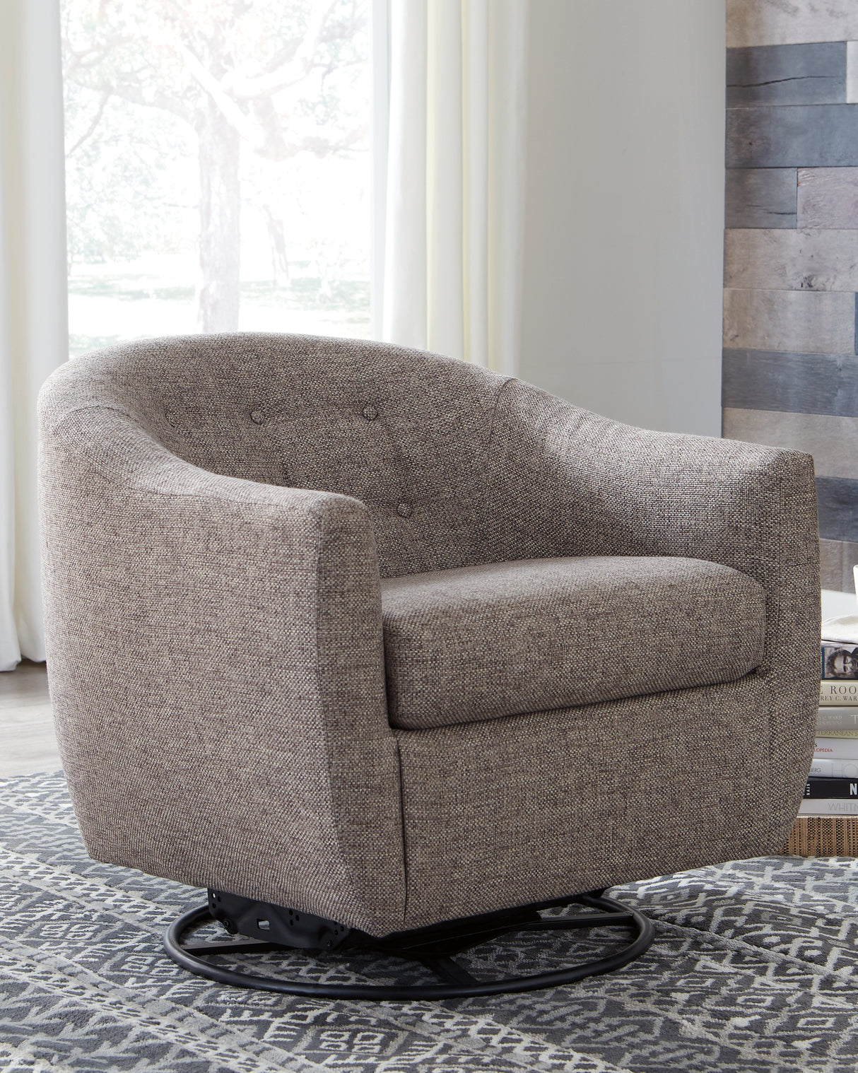 Upshur Taupe Accent Chair