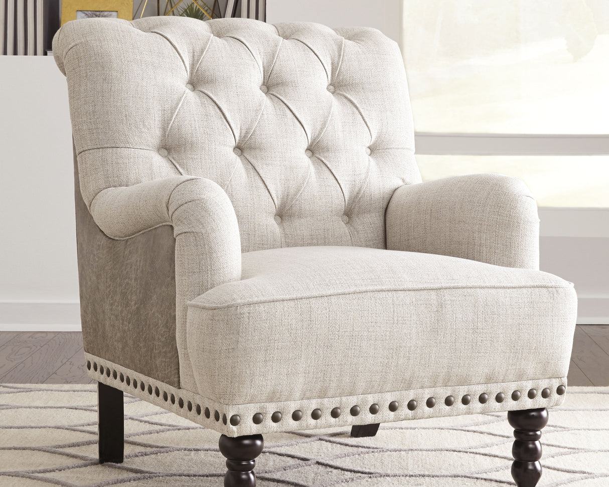 Tartonelle Ivory/Taupe Accent Chair