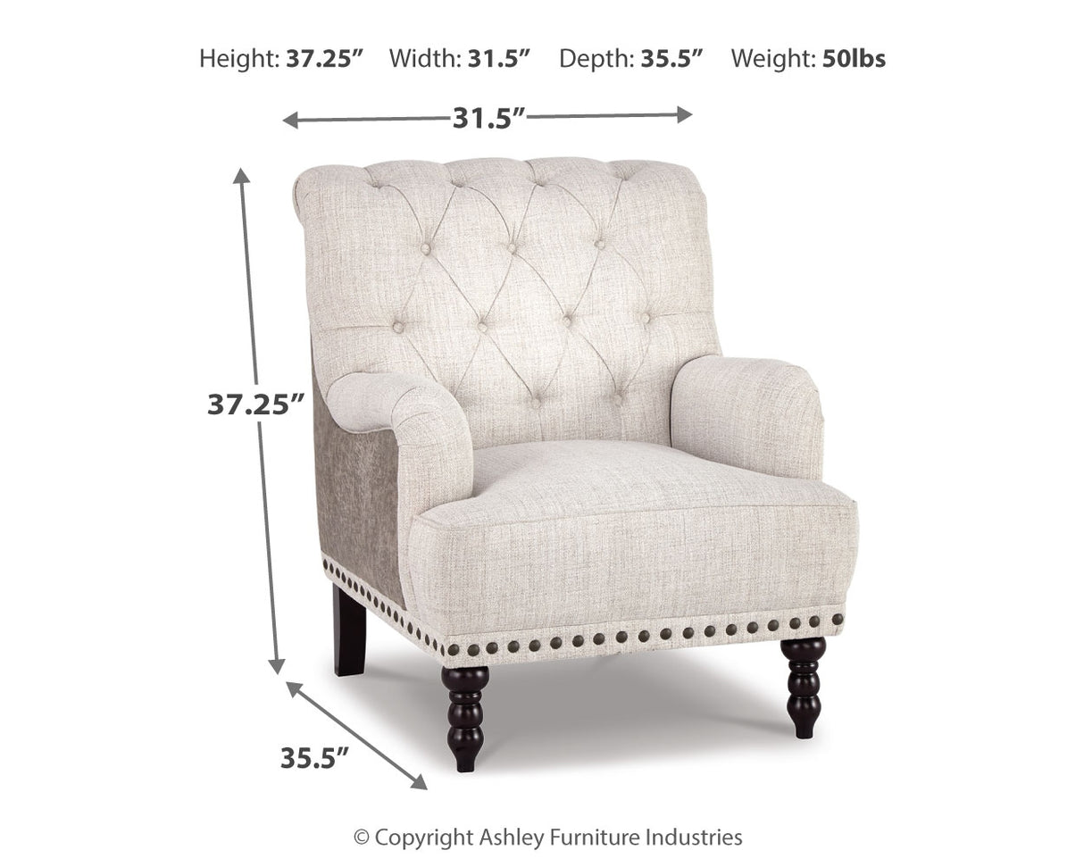 Tartonelle Ivory/Taupe Accent Chair