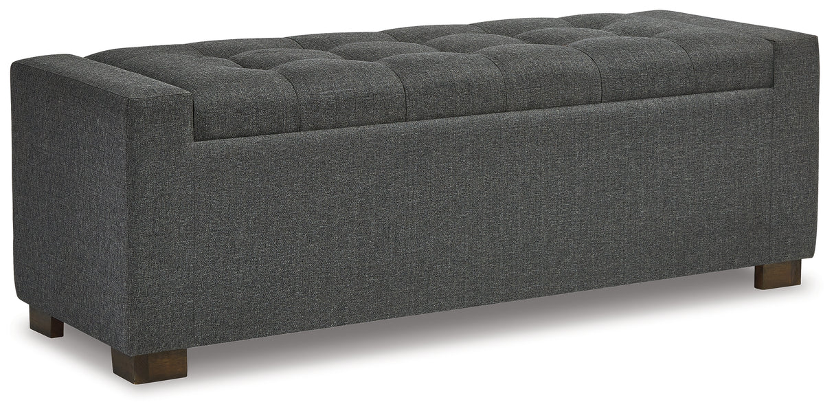 Cortwell Gray Storage Bench