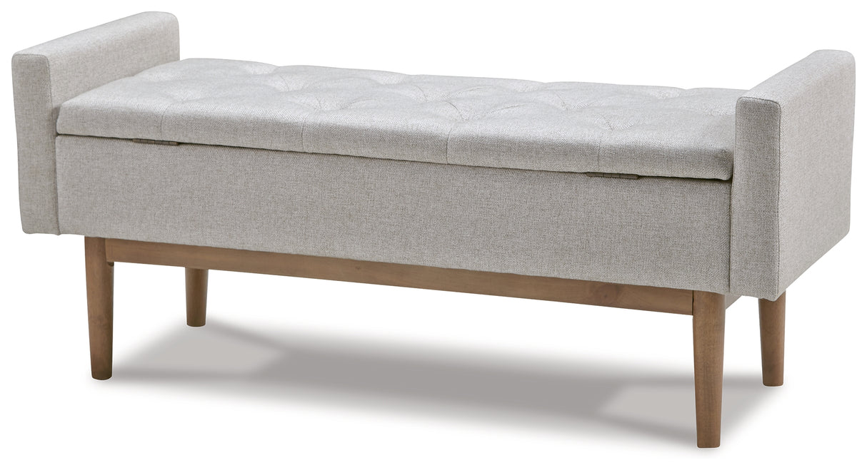 Briarson Beige/Brown Storage Bench