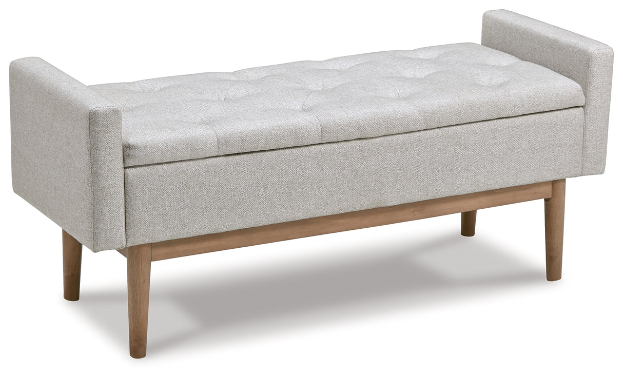 Briarson Beige/Brown Storage Bench