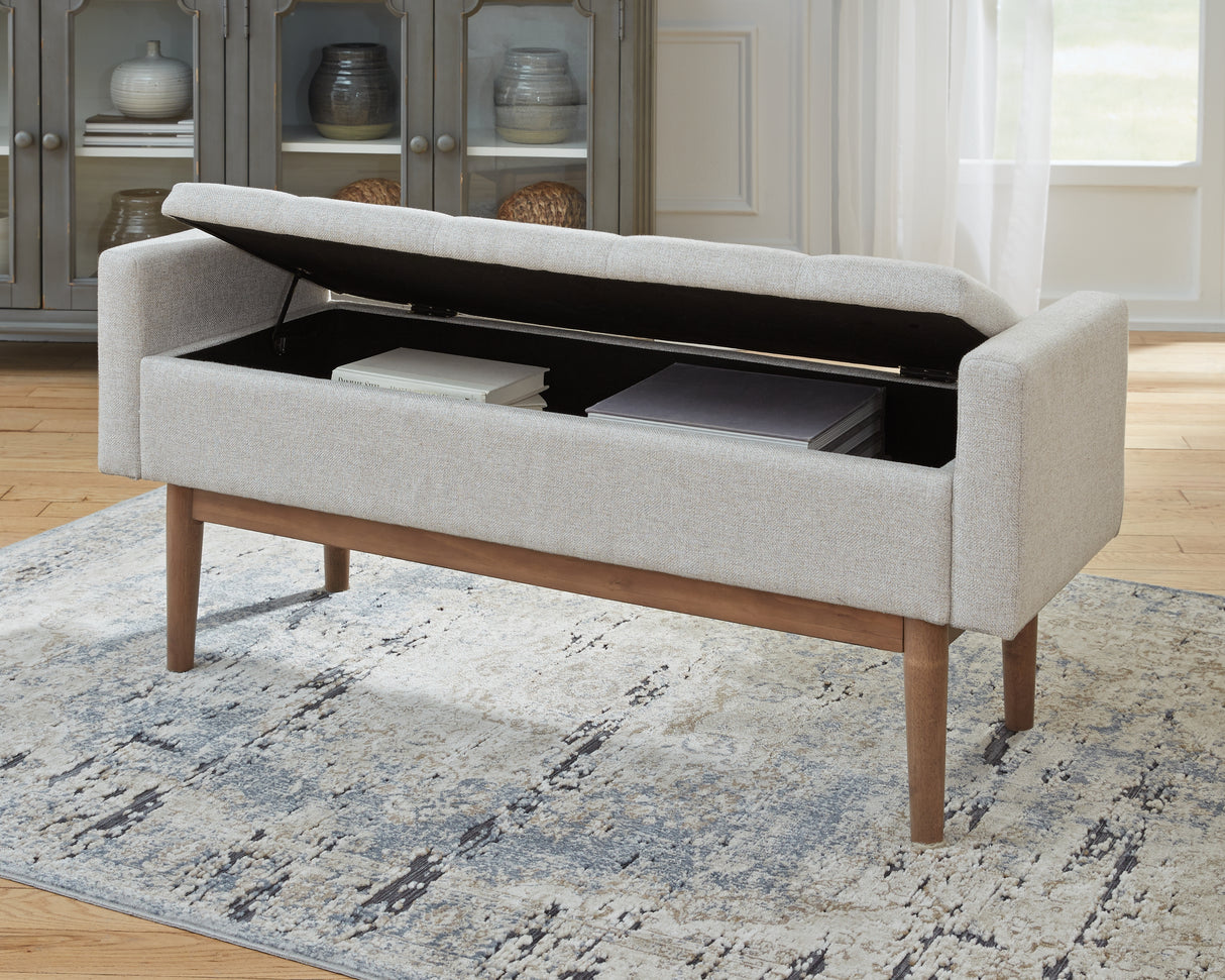 Briarson Beige/Brown Storage Bench