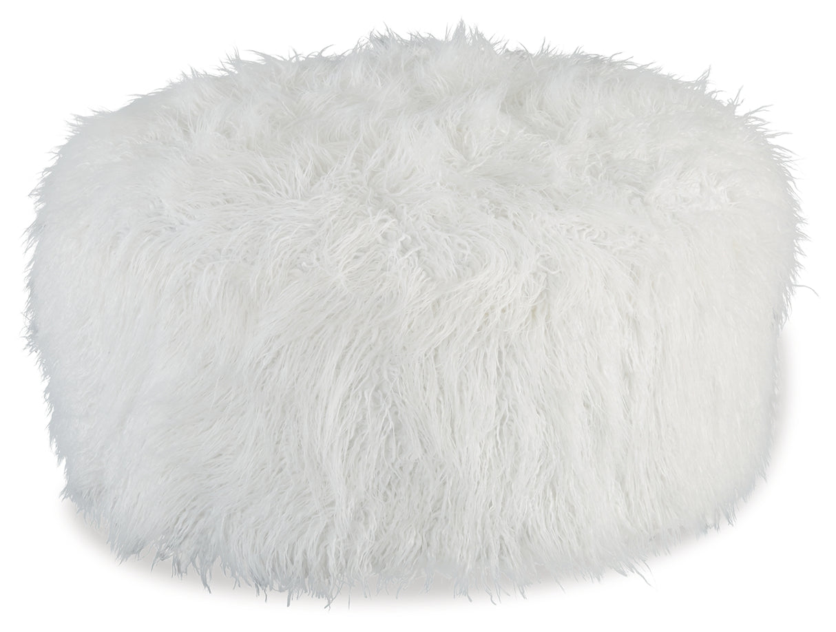 Galice White Oversized Accent Ottoman