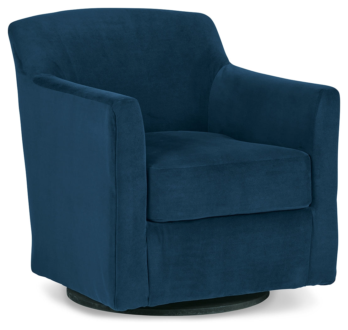 Bradney Ink Swivel Accent Chair