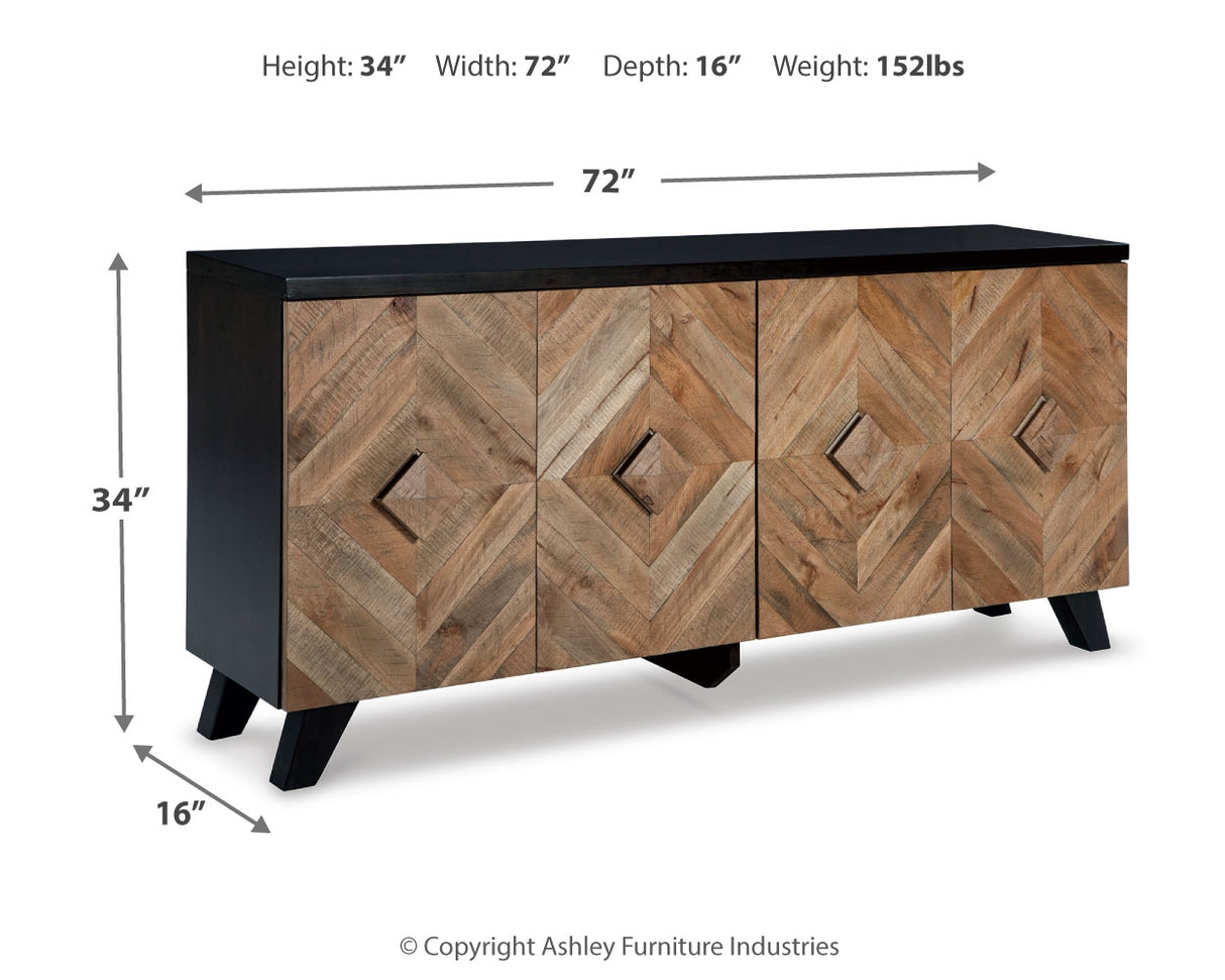 Robin Two-Tone Brown Ridge Accent Cabinet