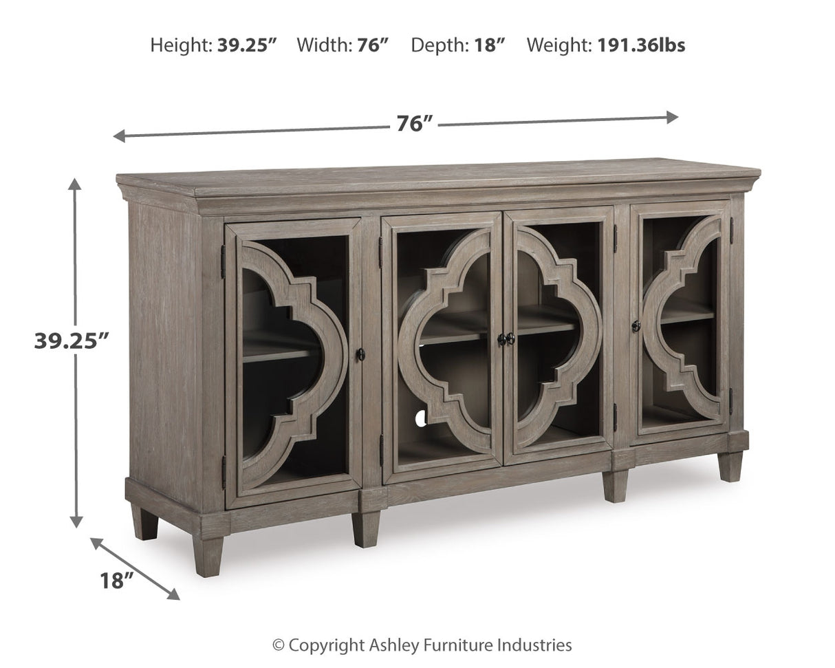 Fossil Gray Ridge Accent Cabinet