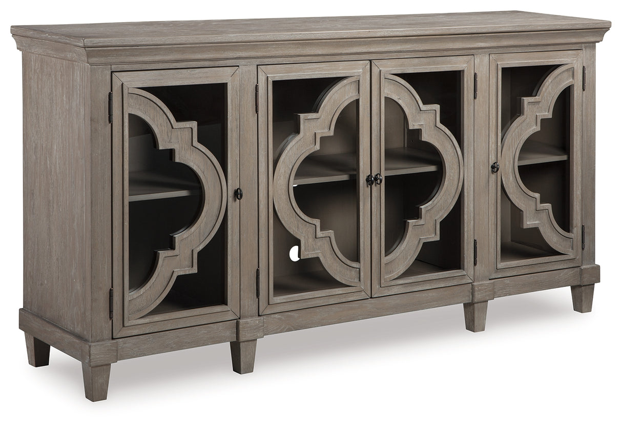 Fossil Gray Ridge Accent Cabinet