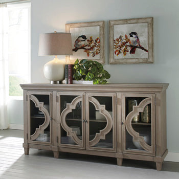 Fossil Gray Ridge Accent Cabinet