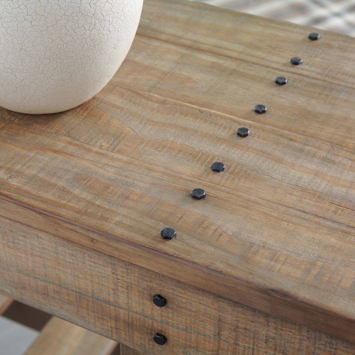 Susandeer Brown Sofa/Console Table