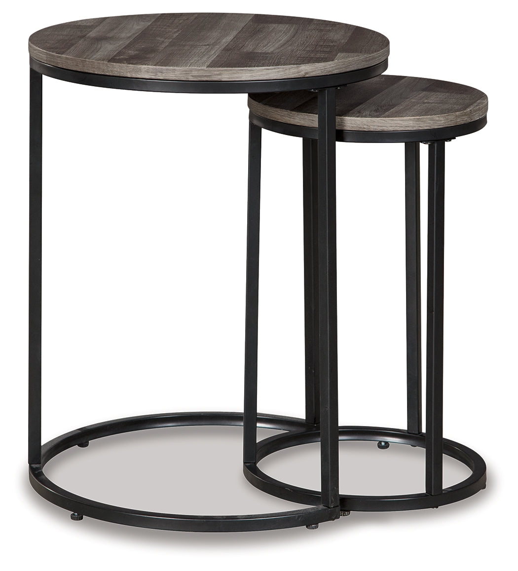 Briarsboro Black/Gray Accent Table (Set Of 2)