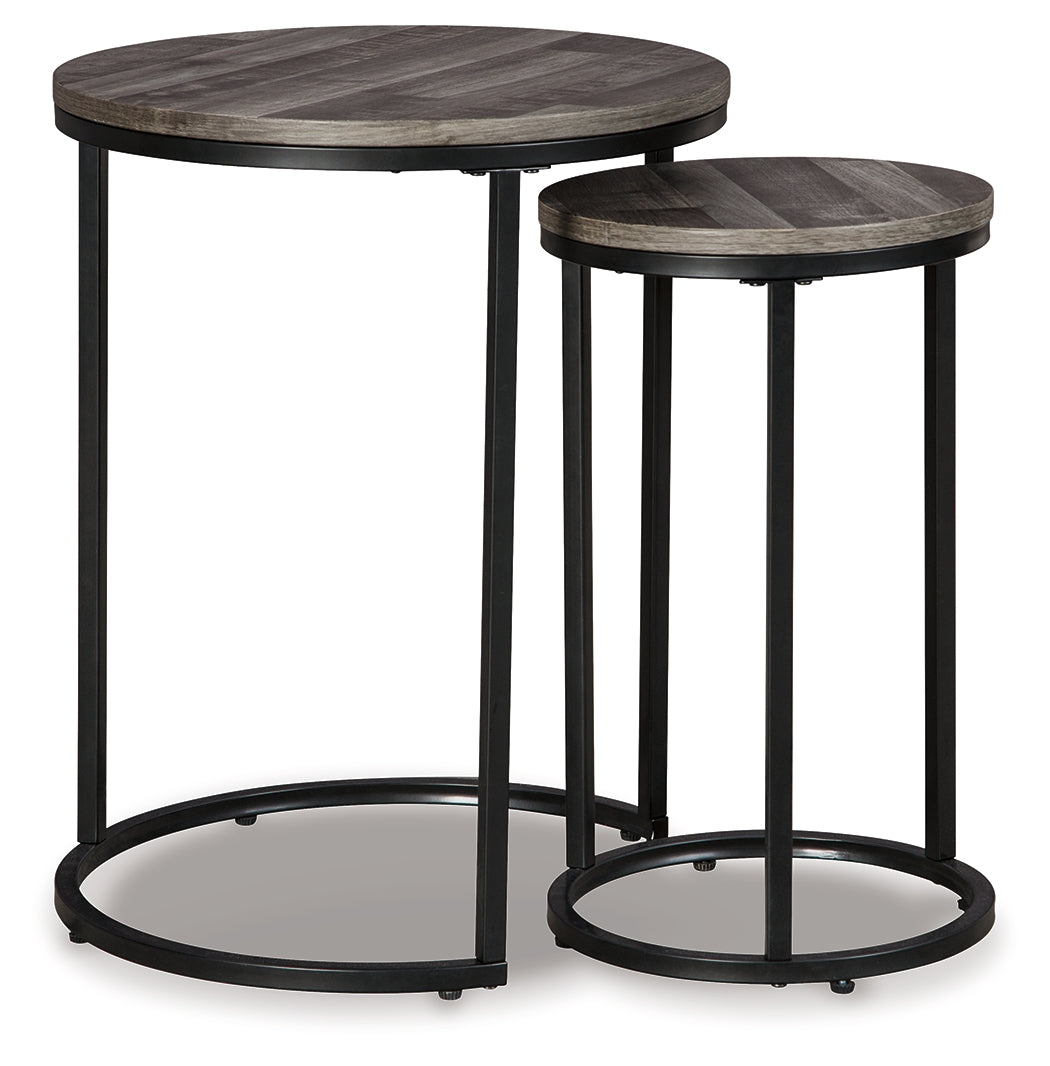 Briarsboro Black/Gray Accent Table (Set Of 2)