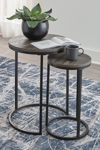 Briarsboro Black/Gray Accent Table (Set Of 2)