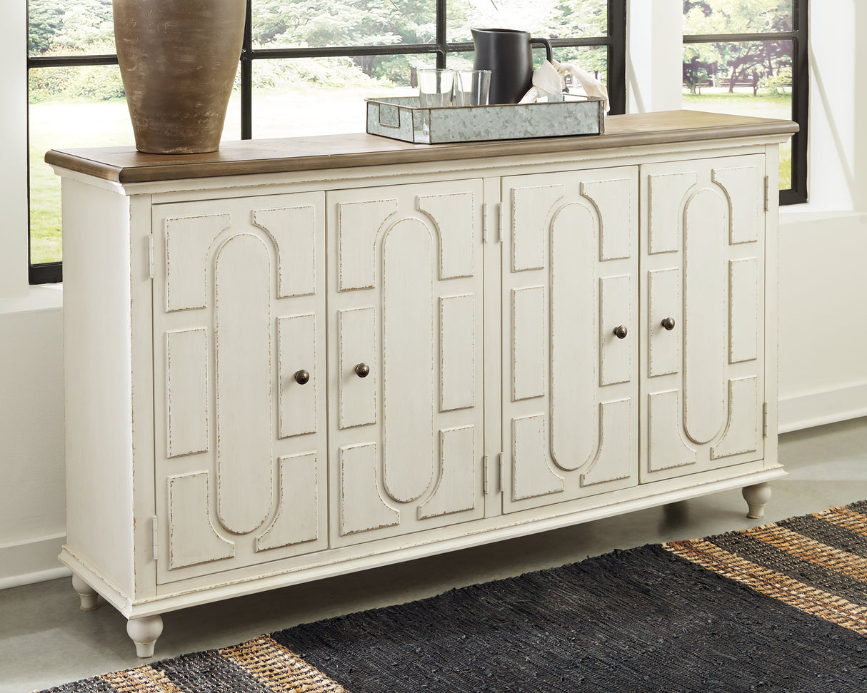 Roranville Antique White Accent Cabinet