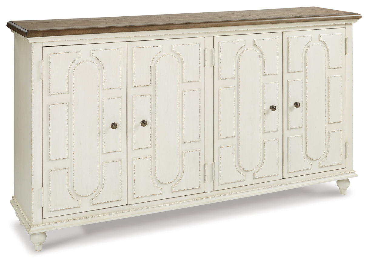 Roranville Antique White Accent Cabinet